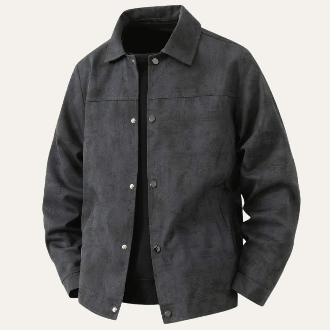 Rugged Worn Look Work Shirt Jacket