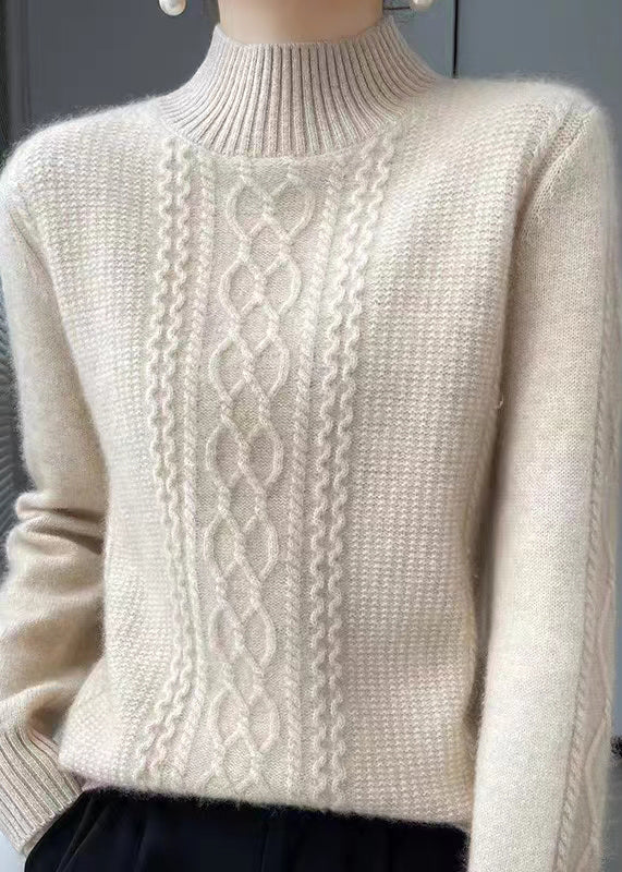 Cozy Ladies Cable Knit Winter Jumper