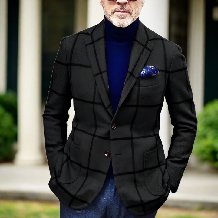 Men's Classic Plaid Blazer