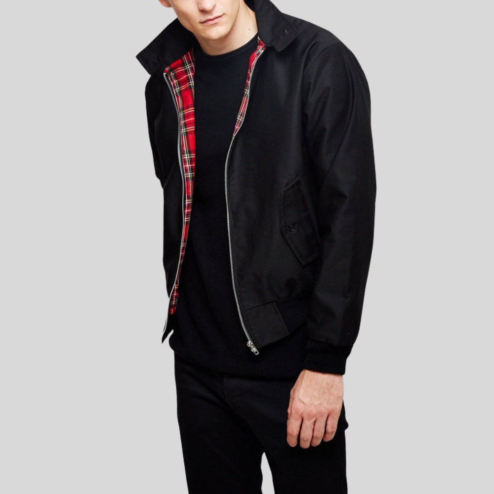 Men's Vintage Zip Up Bomber Jacket