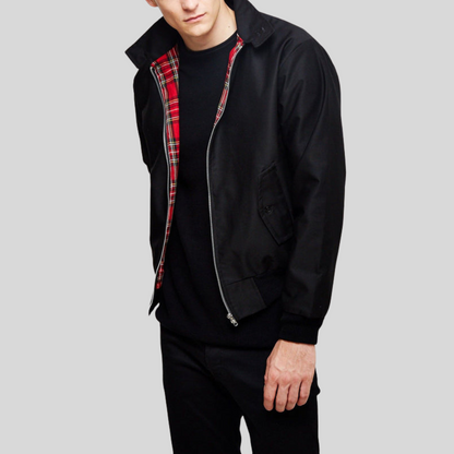Men's Vintage Zip Up Bomber Jacket