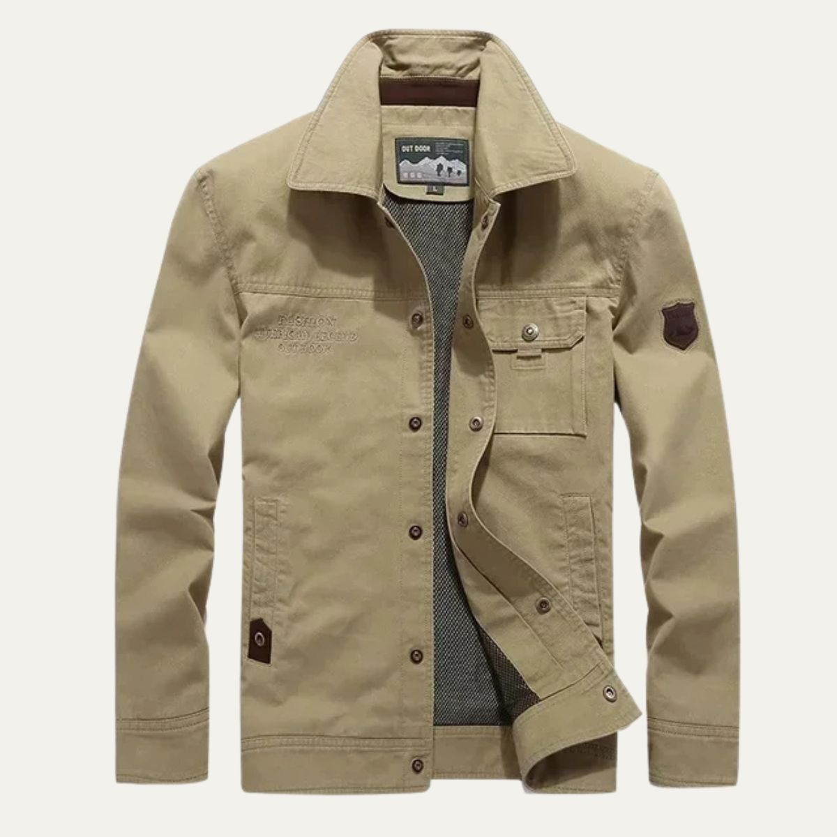 Rugged Outdoor Cargo Jacket For Men