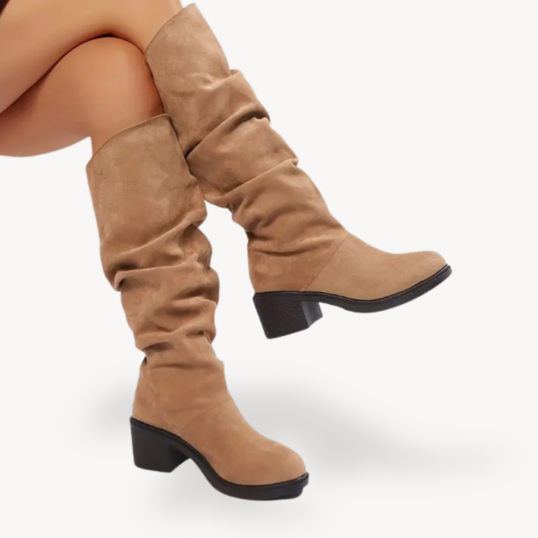 Comfortable Suede Mid Calf Boots for Women