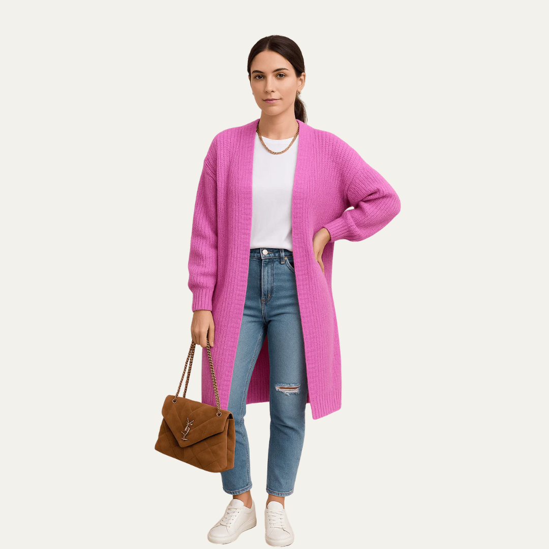 Soft Oversized Open Front Cardigan