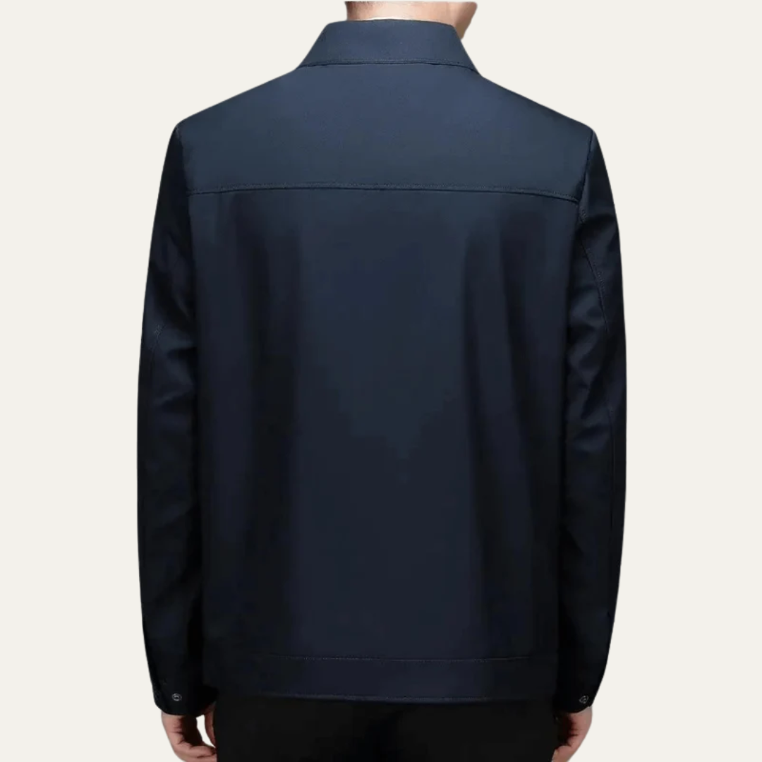 Men's Fit Zip Up Leather Jacket