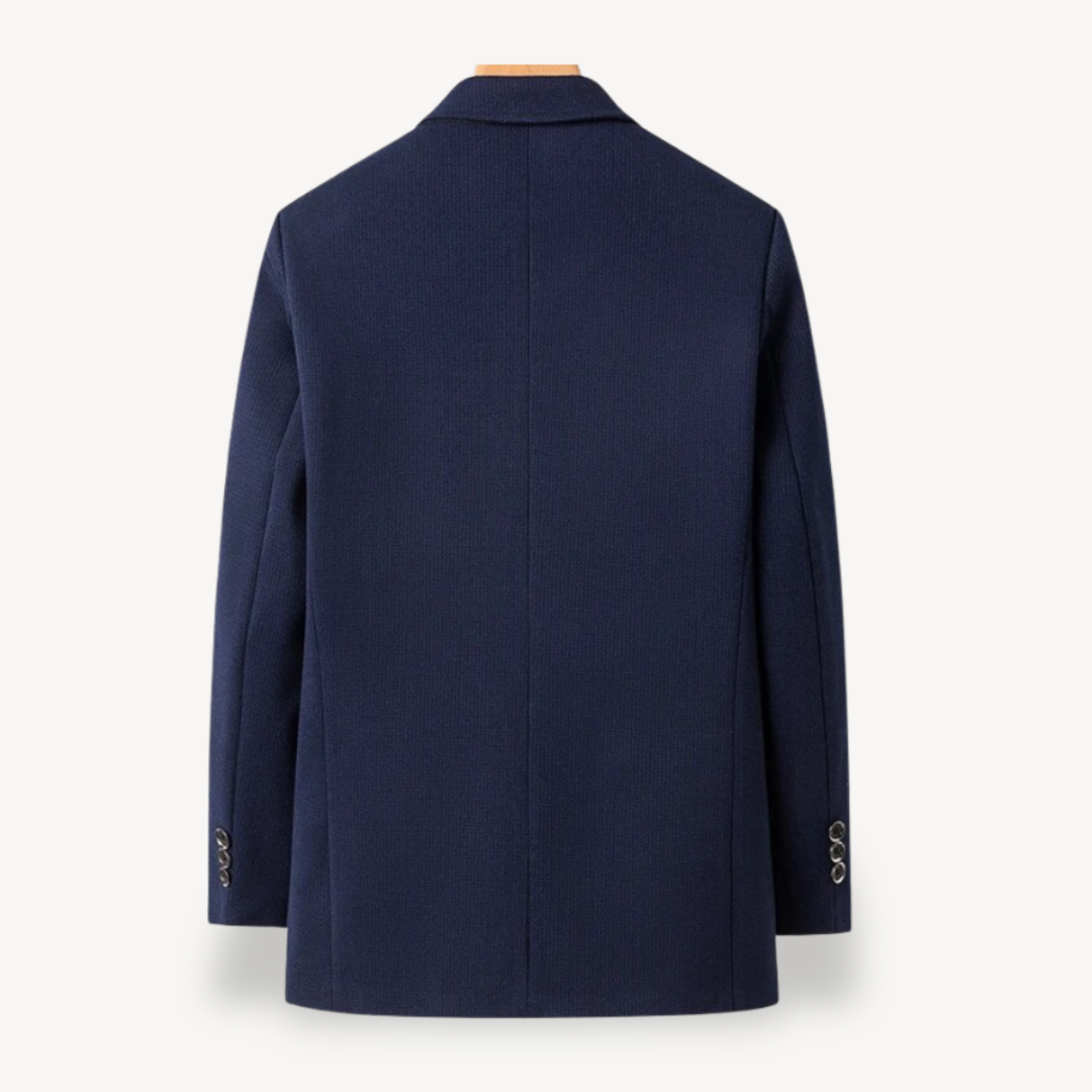 Relaxed Fit Men's Single Button Blazer