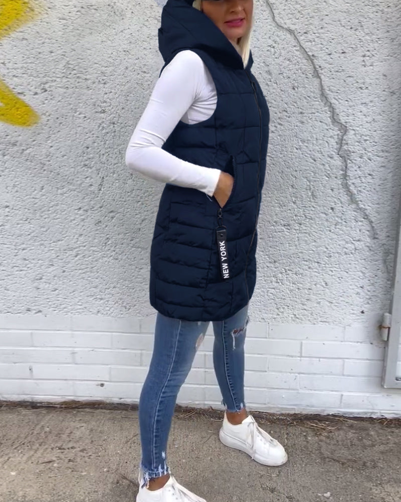 Lightweight Vest Style Puffer Jacket