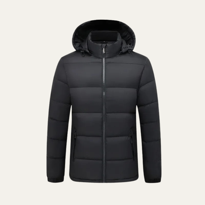 Warm Men's Puffer Hooded Winter Jacket Coat