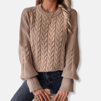 Cozy Cable Knit Oversized Sweater