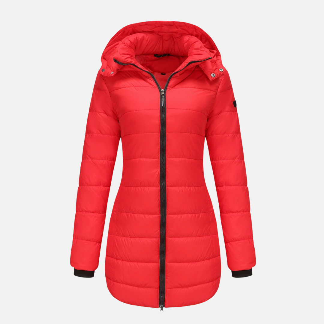 Warm Women's Padded Jacket with Hood