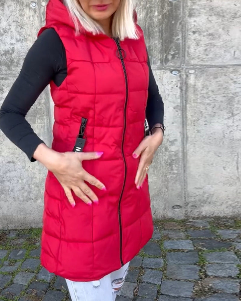Lightweight Vest Style Puffer Jacket
