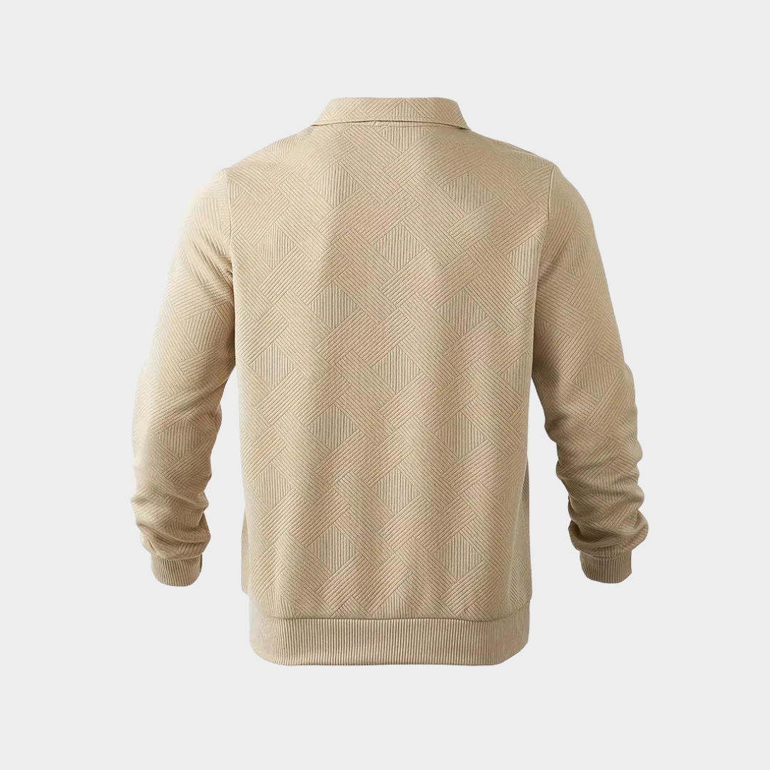 Koen | Classic Warm Quarter Zip Sweater for Men