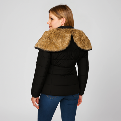 Stylish Hooded Winter Coat with Long Sleeves