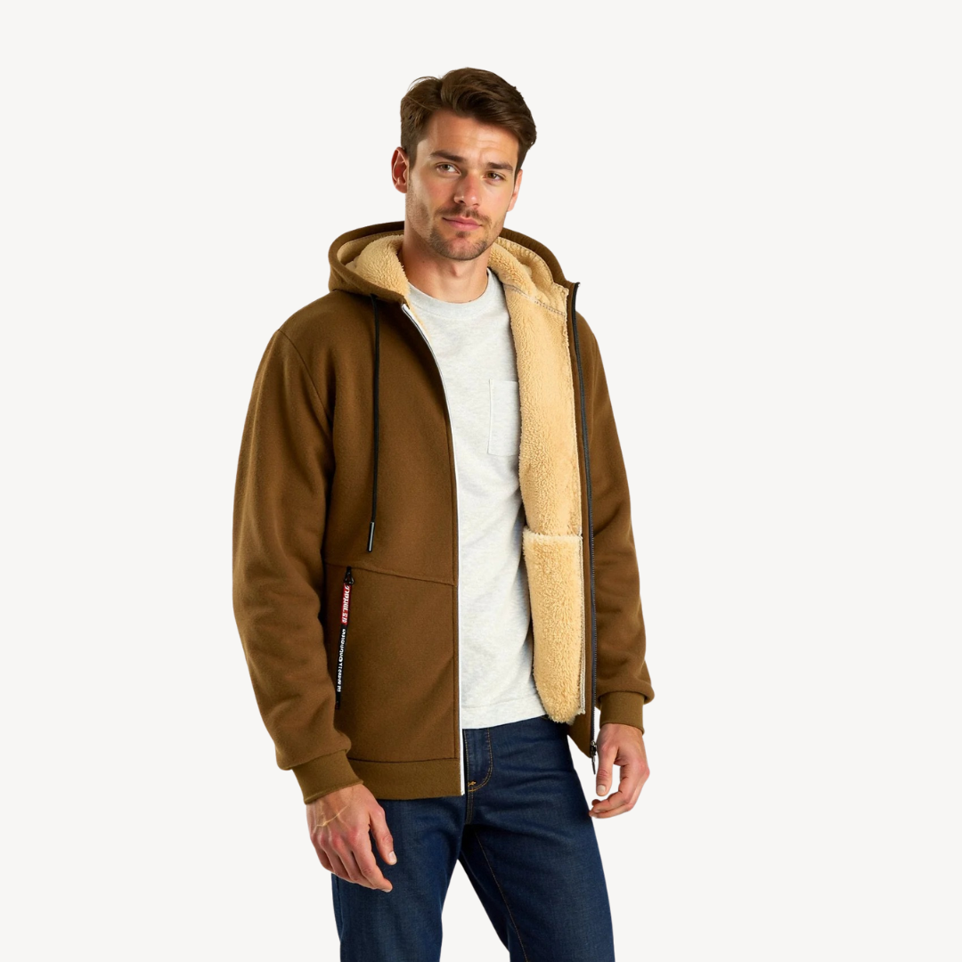Warm Cozy Men's Hooded Sweatshirt
