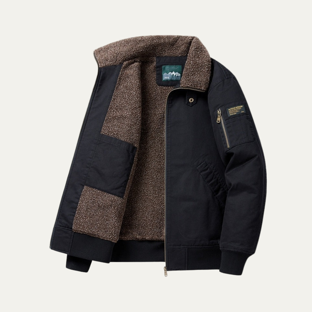 Warm Mens Winter Bomber Jacket