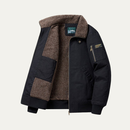 Warm Mens Winter Bomber Jacket