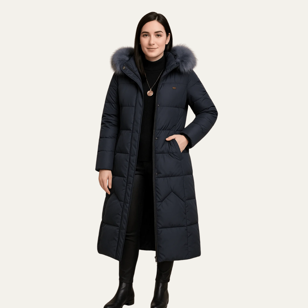 Ladies Warm Fake Fur Parka Jacket Coat