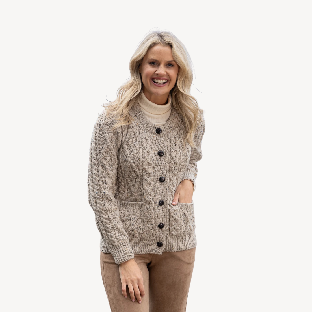 Soft Cable Knit Sweater for Ladies - OutfitLondon