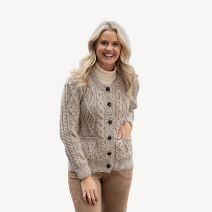 Soft Cable Knit Sweater for Ladies - OutfitLondon