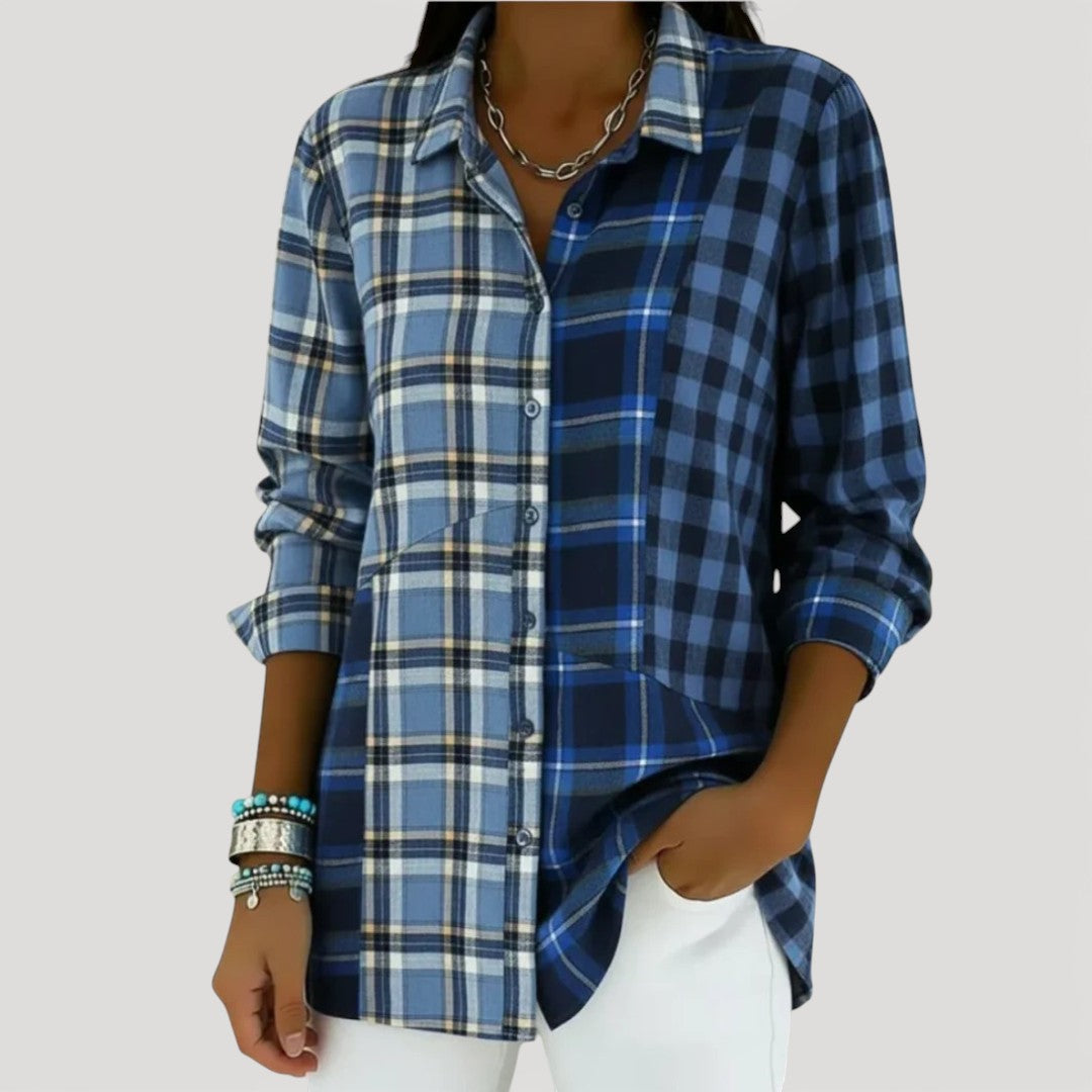 Colorful Plaid Flannel Shirt