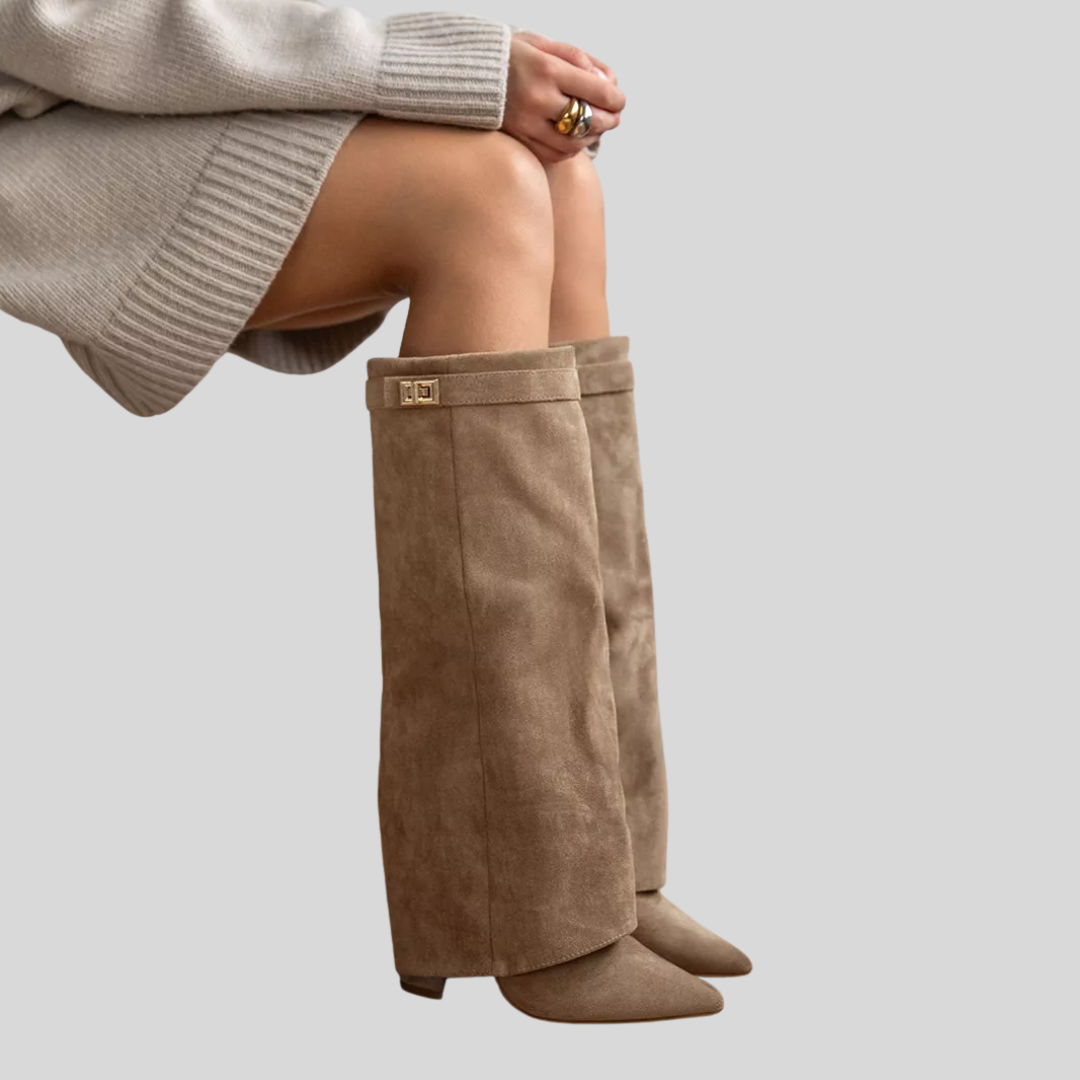 Brown Suede Ankle Boots