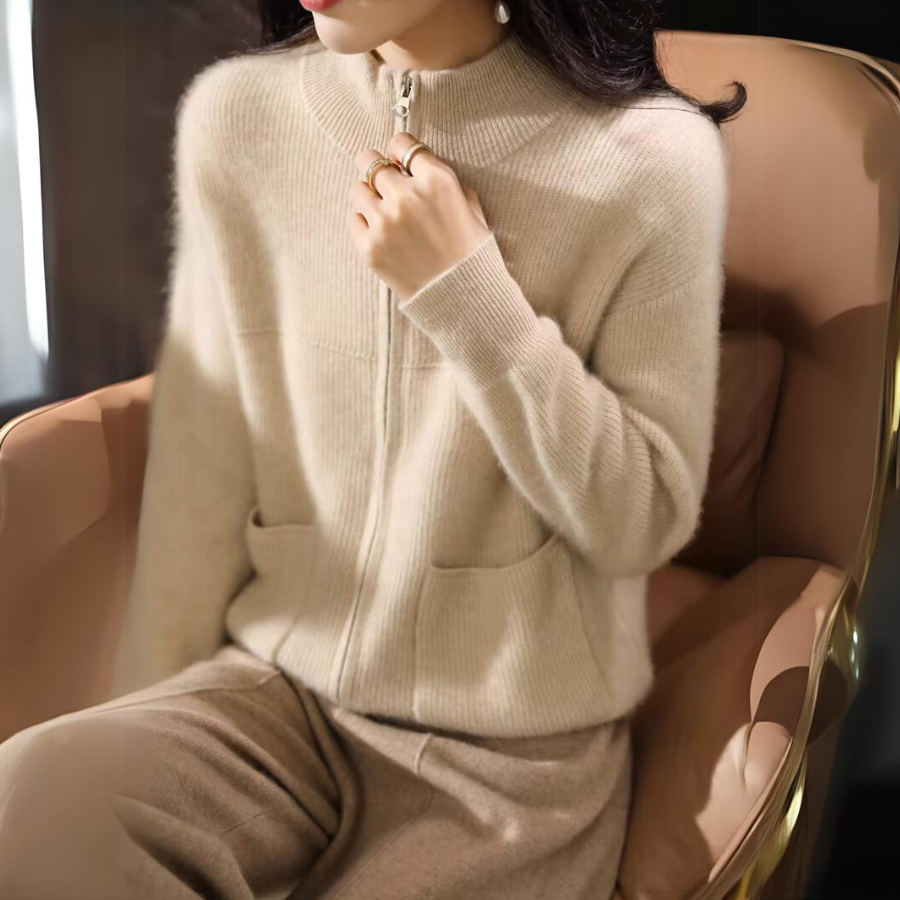 Merino Wool Knit Jacket