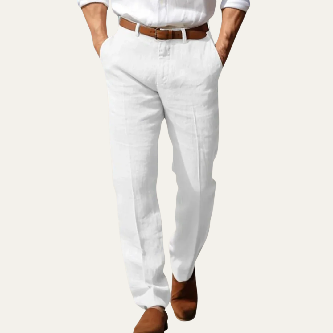 Casual Comfortable Linen Pants - OutfitLondon