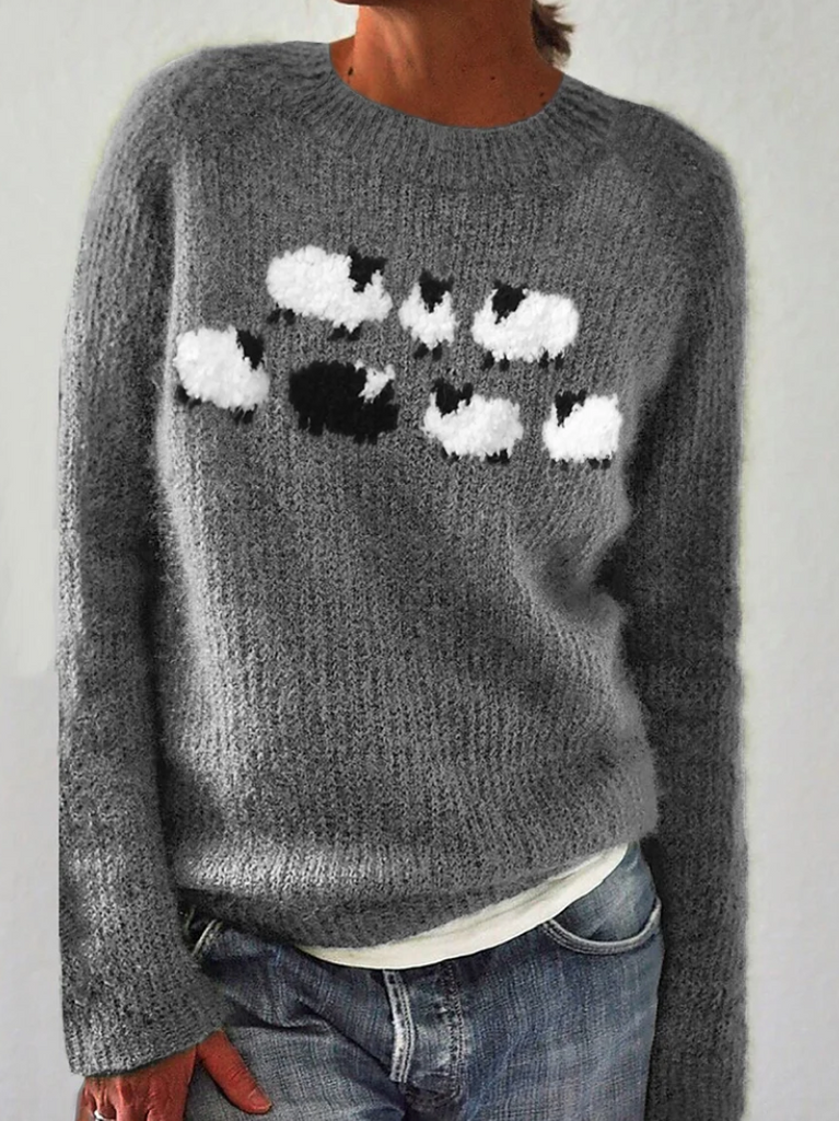 Cozy Ladies Warm Crew Neck Sweater