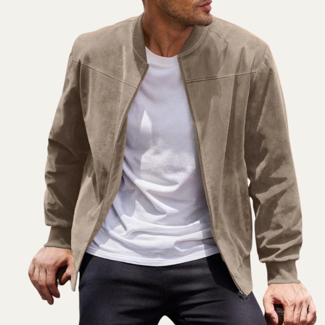 Men's Stylish Zipper Bomber Jacket