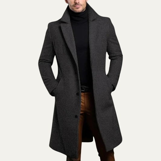 Classic Fit Mens Overcoat - OutfitLondon