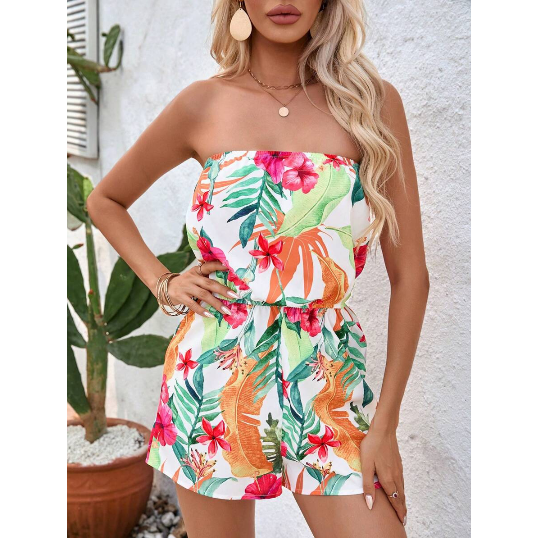 Comfy Summer Tube Top Jumpsuit