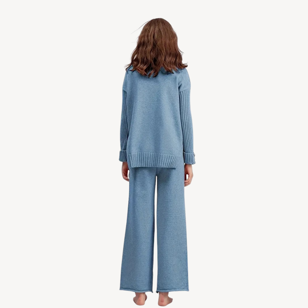 Soft Warm Women's Sweater Pant Set