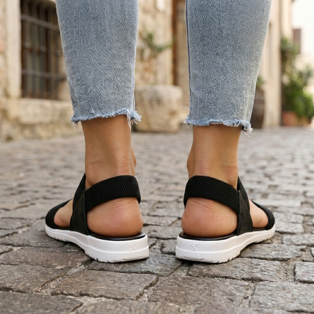 Comfortable Slide Sandals for Women Elastic Bands