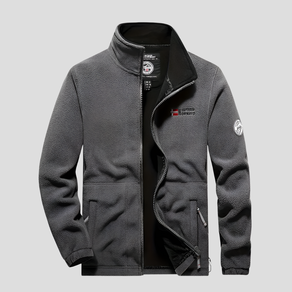 Relaxed Fit Mens Fleece Jacket - OutfitLondon