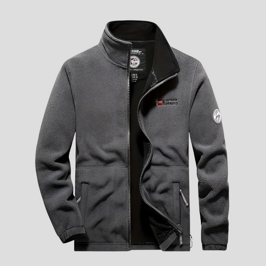 Relaxed Fit Mens Fleece Jacket - OutfitLondon