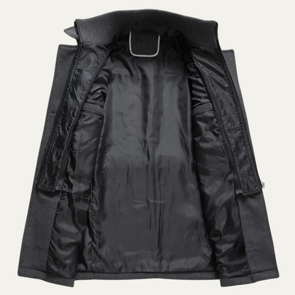 Classic Men's Warm Wool Winter Overcoat