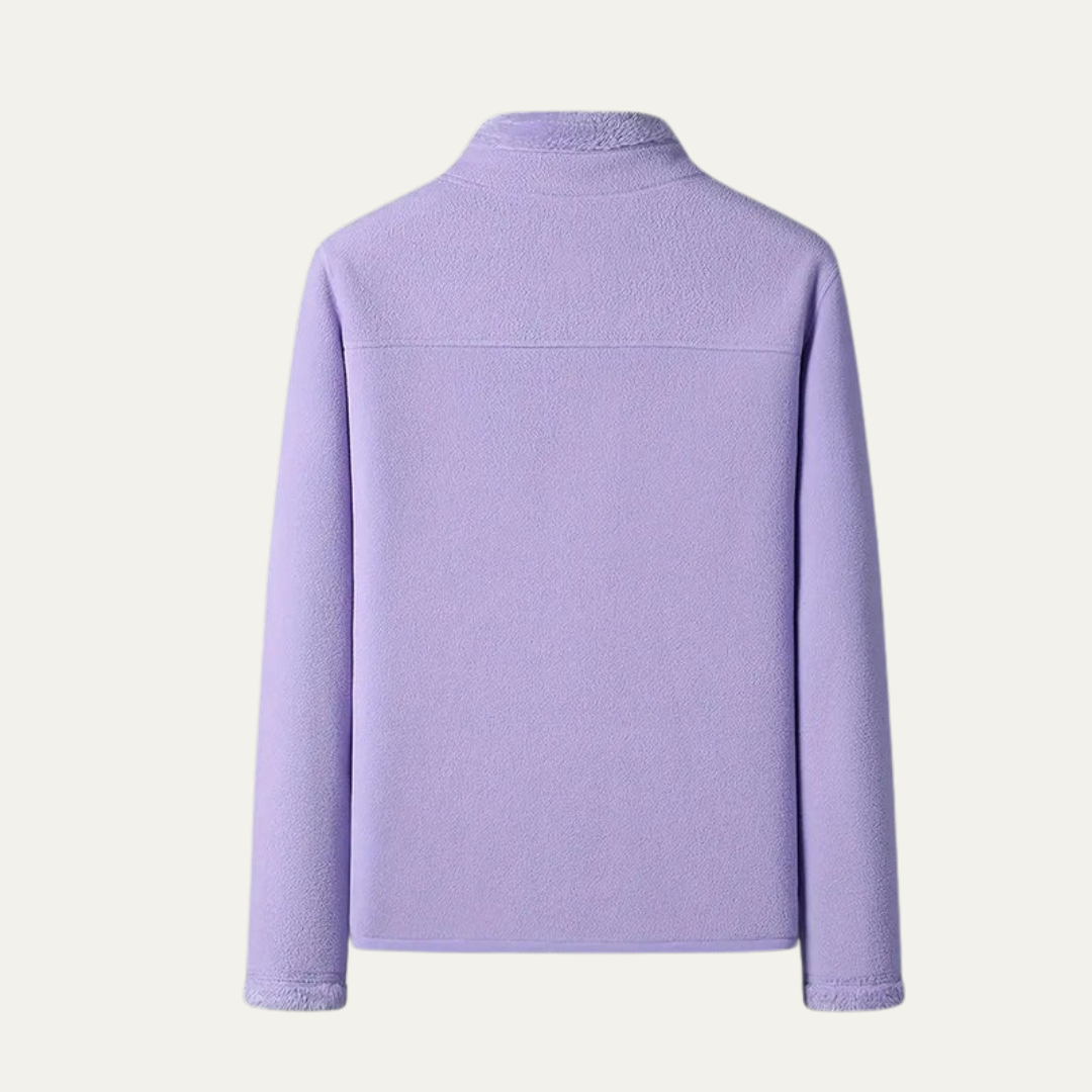 Ladies Cozy Fleece Zip Up Jacket