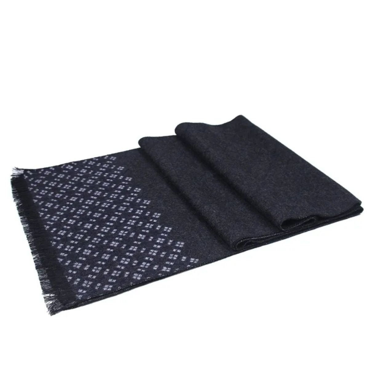 Luxury Soft Black Men's Cashmere Scarf