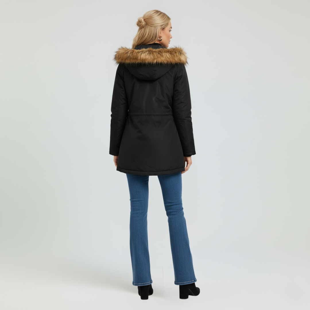 Warm Quilted Hooded Women's Winter Jacket
