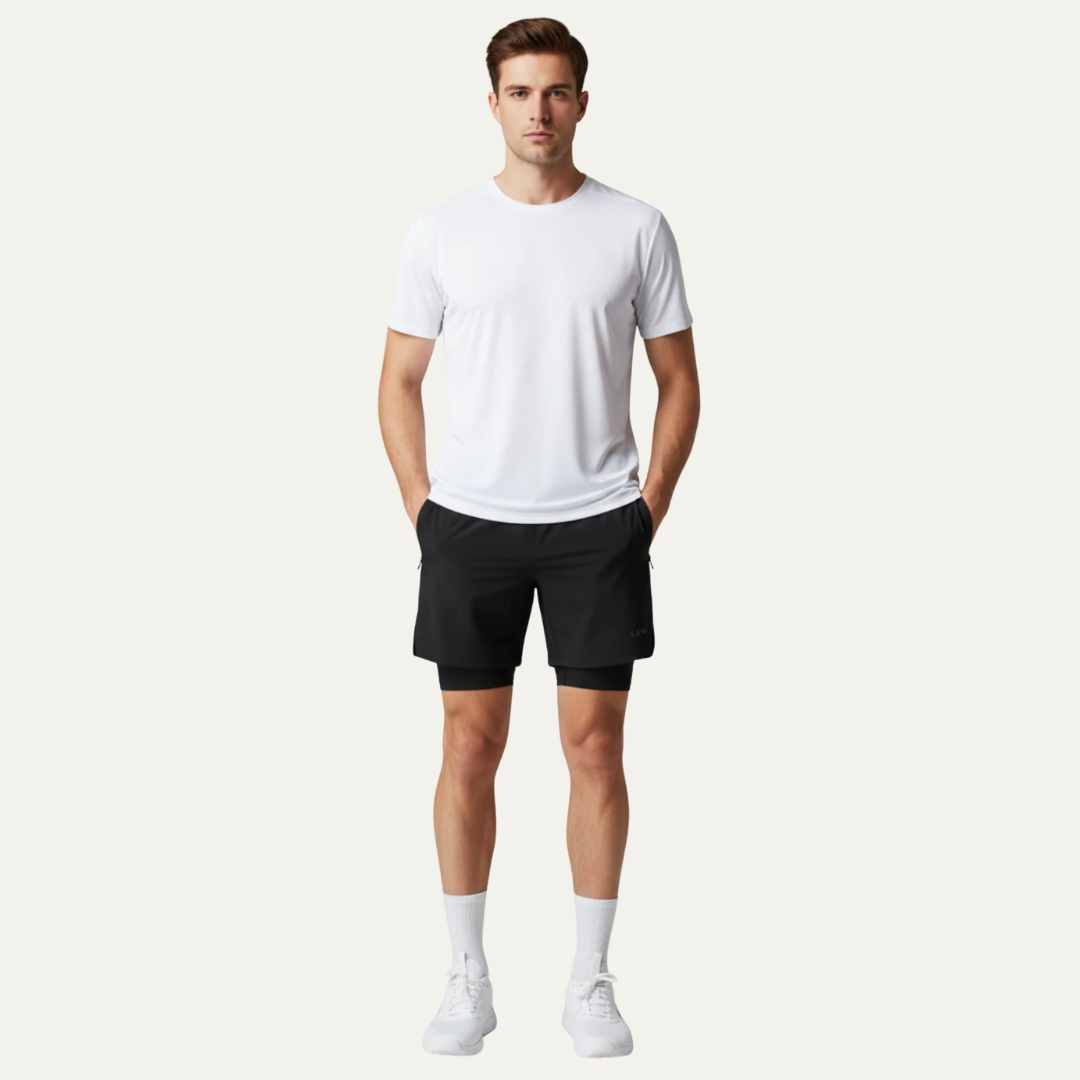 Men's Athletic Moisture Wicking Running Shorts - OutfitLondon