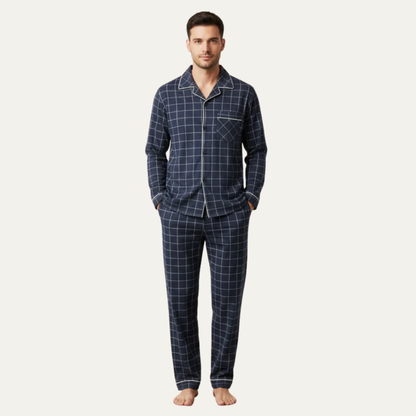 Classic Plaid Sleepwear Set for Men