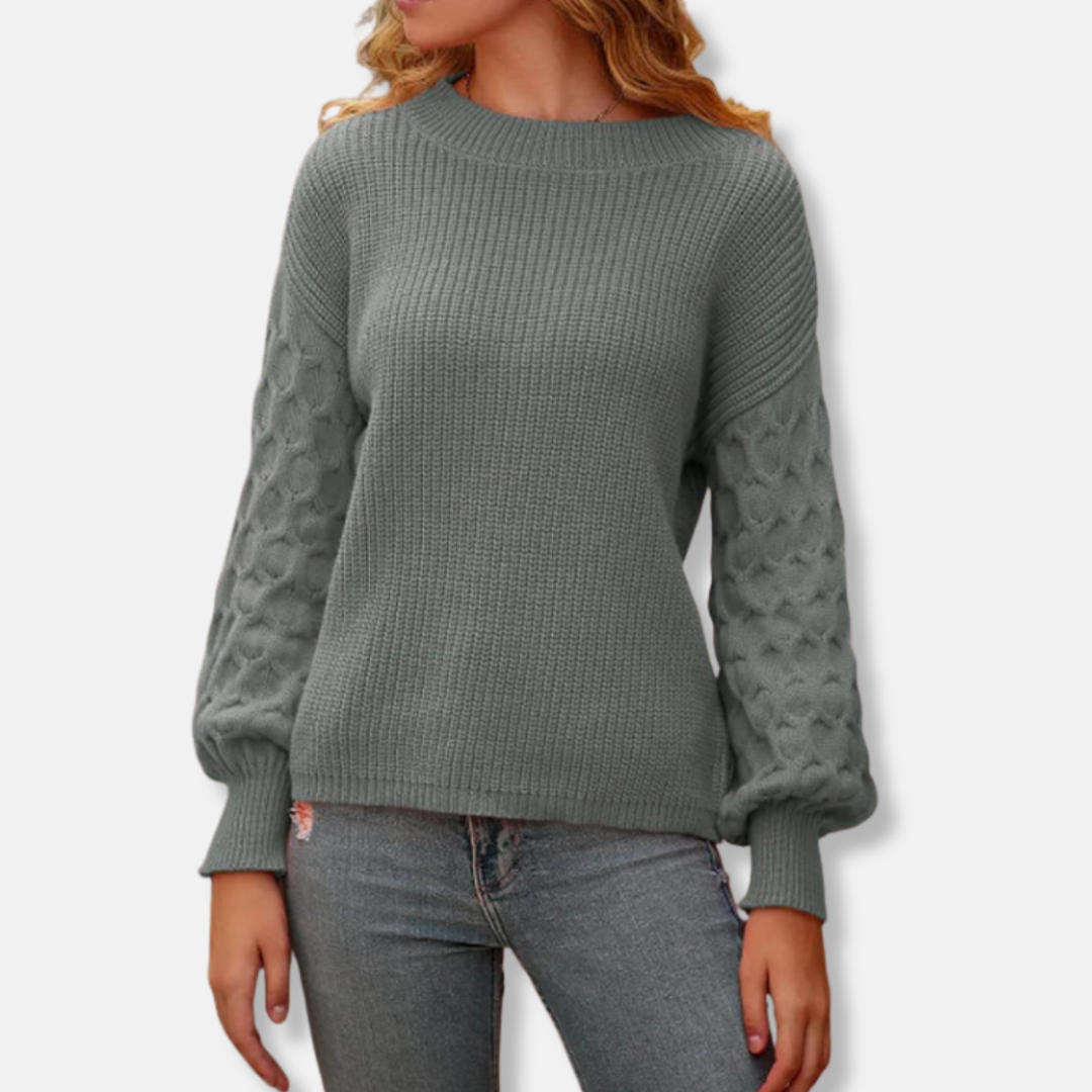 Cozy Women's Oversized Sweatshirt with Soft Knit