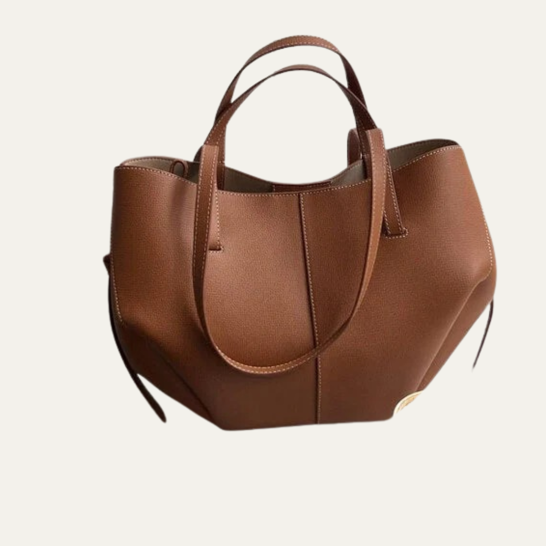 Large Comfortable Genuine Leather Tote Handbag - OutfitLondon