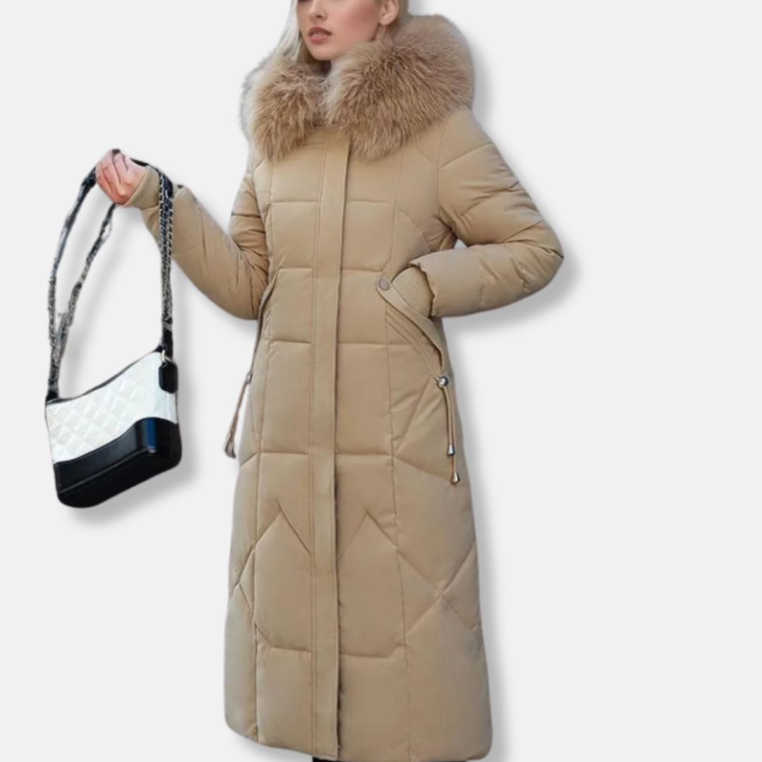Warm Quilted Puffer Parka Coat