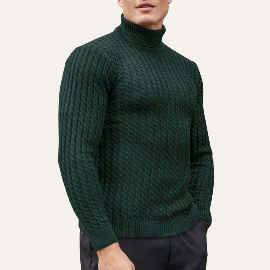 Classic Slim Fit Knit Turtleneck Sweater