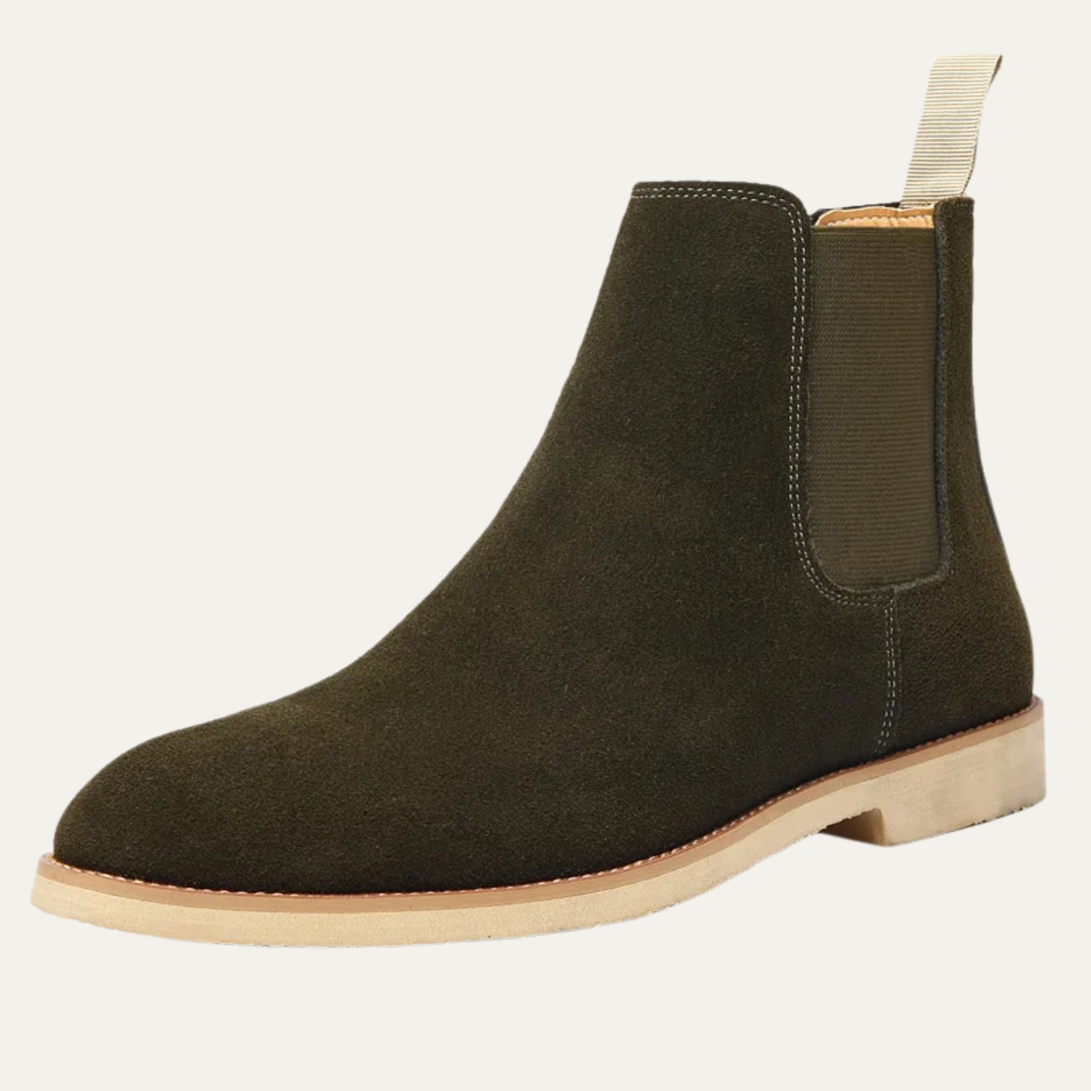 Stylish Men's Brown Suede Chelsea Boots