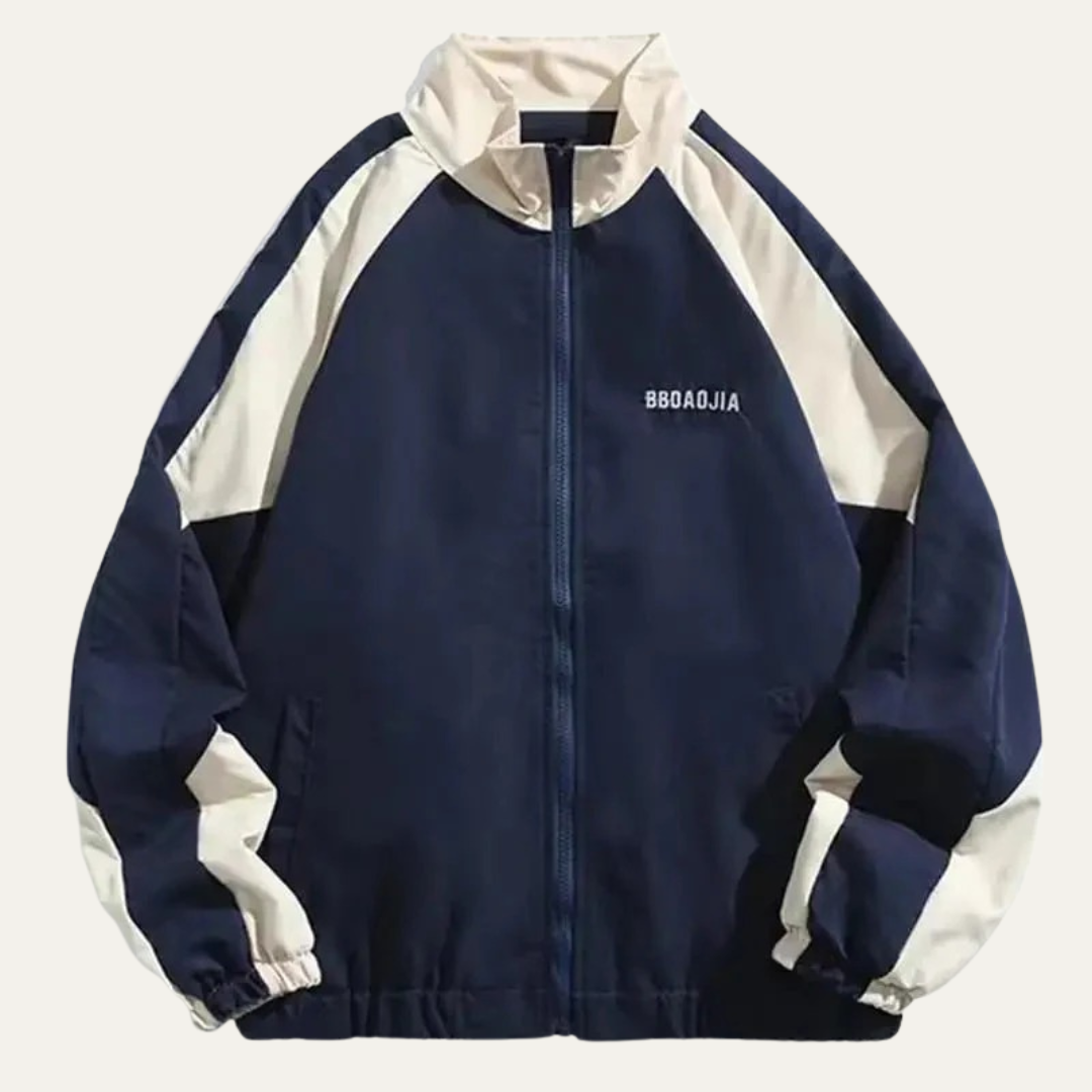 Athletic Contrast Panel Running Jacket