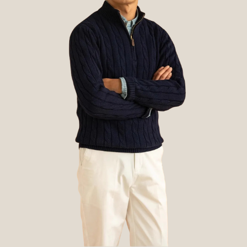 Classic Zip Up Sweater