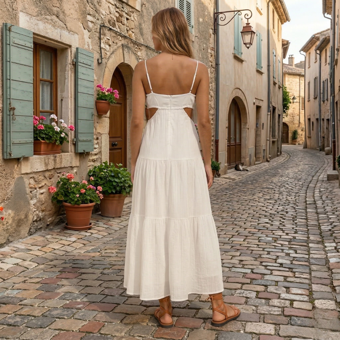 Long Flowy Sundress for Women Strap Summer Dress