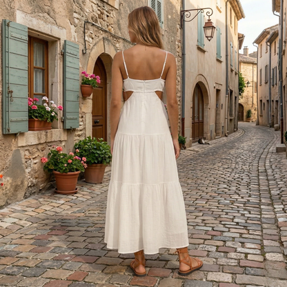 Long Flowy Sundress for Women Strap Summer Dress